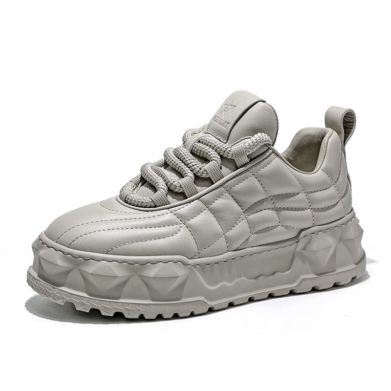 VEAZ - Effen platform sneakers