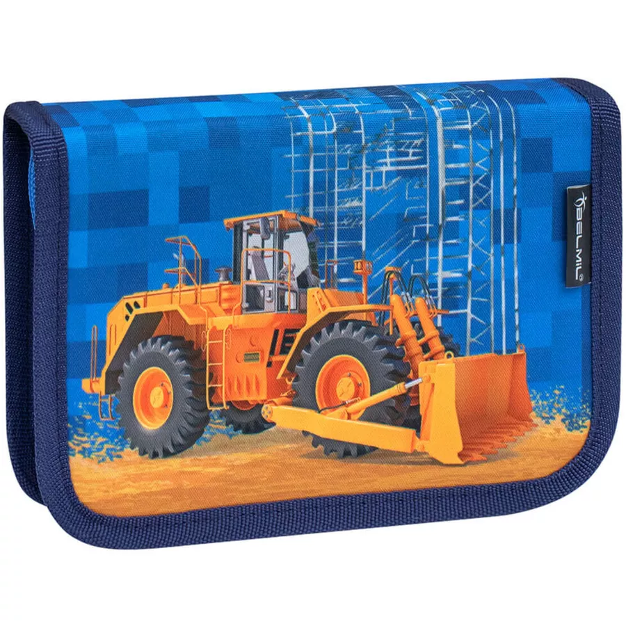 Belmil Schulranzen Classy Schulranzen Set 5-teilig mit Brustgurt Bulldozer