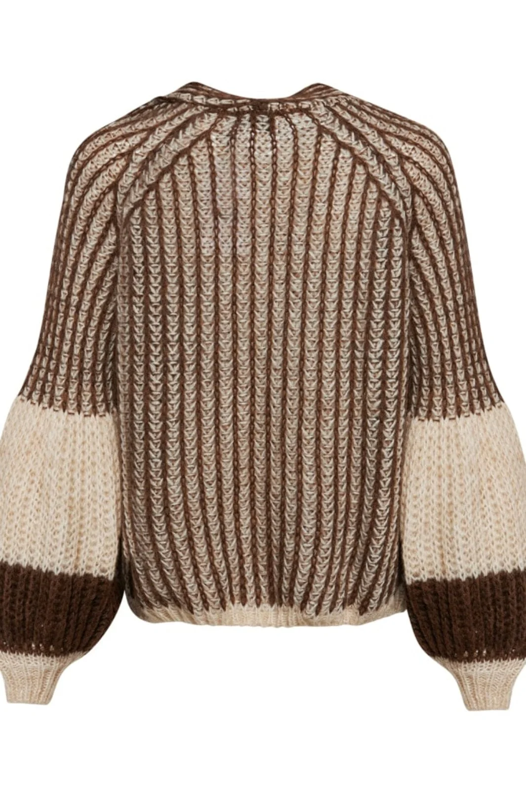 Noella Liana Knit Cardigan beige brown