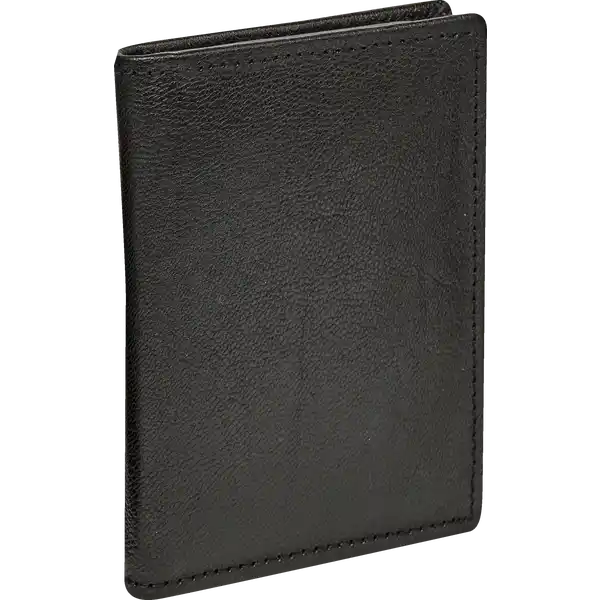 Leder-Kreditkarten-Etui schwarz