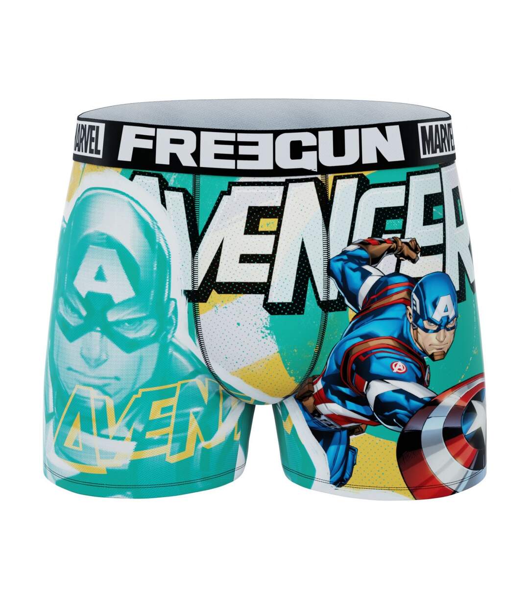 Boxer Homme Marvel, Caleçon Homme Captain America, Hulk et Black Panther (Lot de 4)