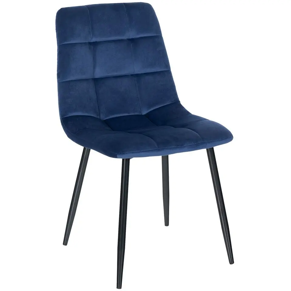 CLP Eetkamerstoel Tilde Fluweel - blauw