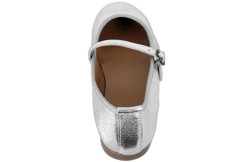 CASHOTT CASELVIRA MARY JANE METALLIC SØLV BALLERINA