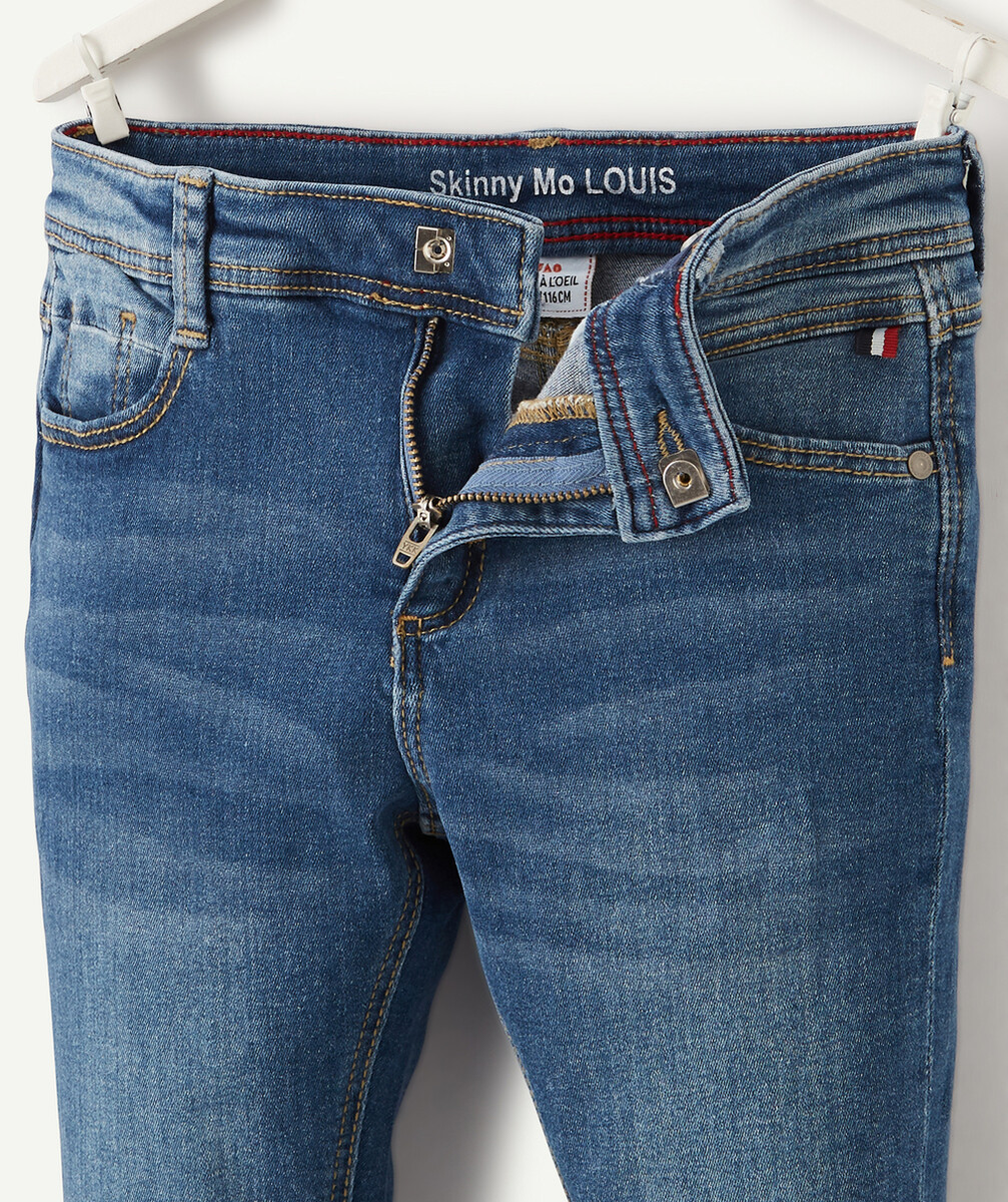 LOUIS LE JEAN SKINNY EFFET FROISSÉ EN FIBRES RECYCLÉES TAILLE +