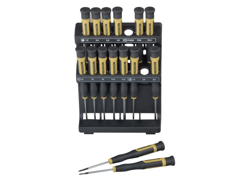Proxxon Industrial Schraubenzieher-Set MICRO 15-teilig 15 Feinstschraubendreher im Set