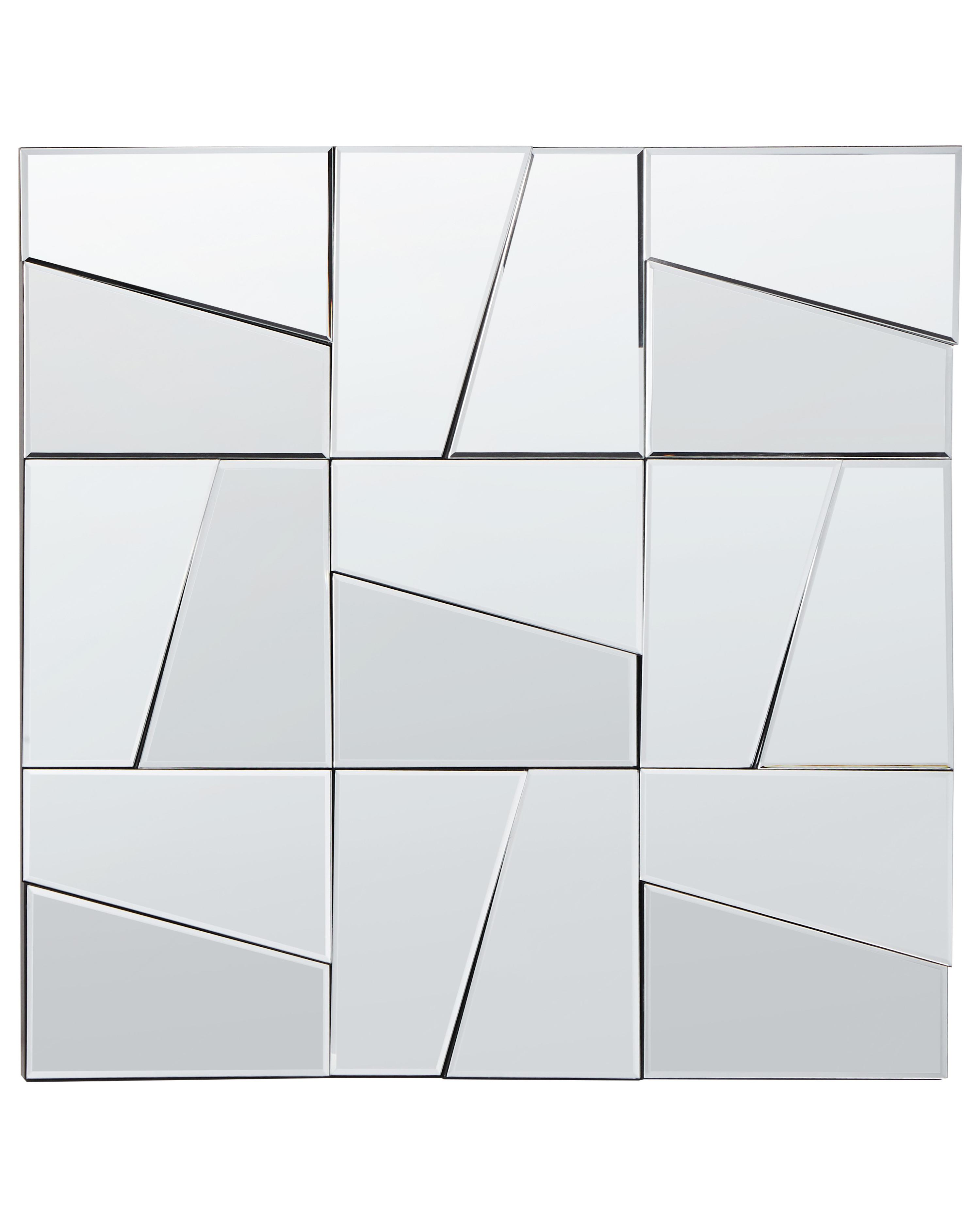Wandspiegel ANCEMONT 80 cm 80 cm Zilver