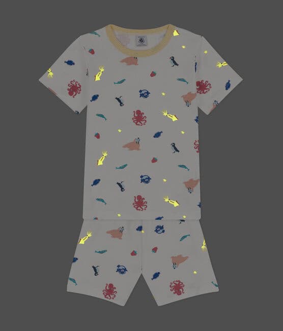 Pyjacourt phosphorescent en coton enfant