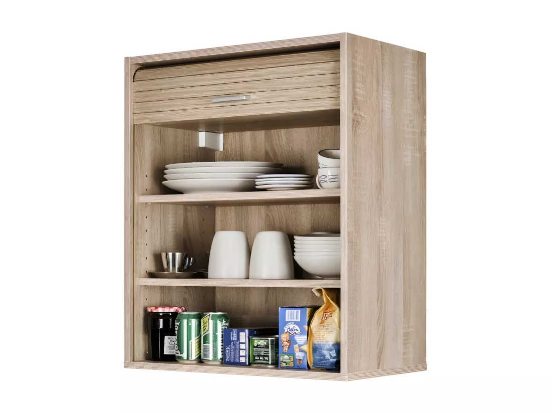 Meuble de rangement de cuisine L Chêne/Chêne - DANNIE