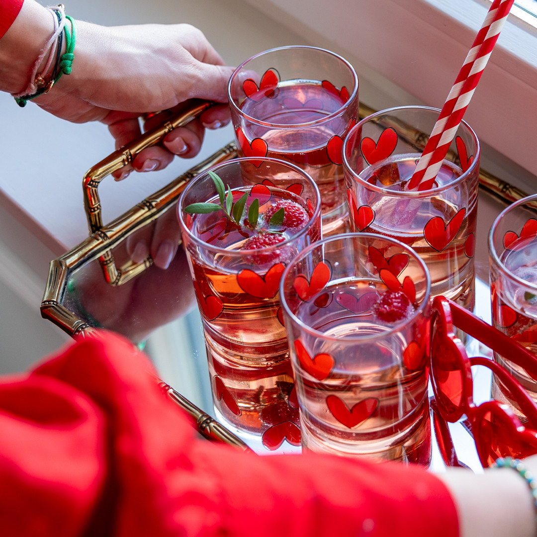 Sapglas 0,2l Even Bijkletsen Rode Hartjes