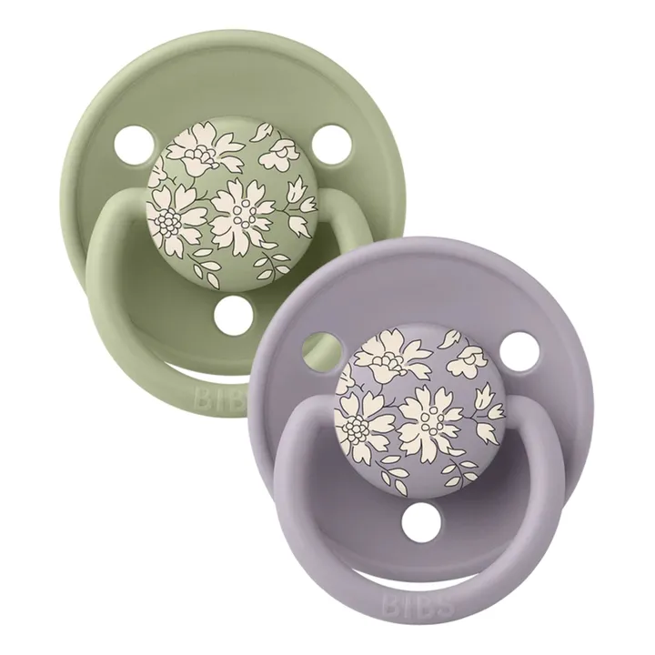 Bibs Tétines en silicone Bibs x Liberty - Set de 2 | Sauge