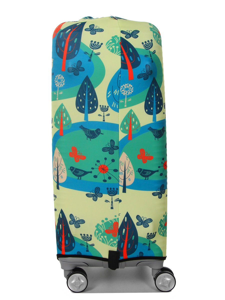 Housse de valise Periea Yellow and Blue Woodland M