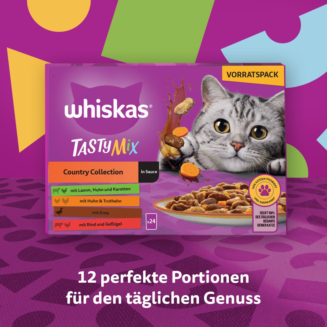 Whiskas Tasty Mix Multipack Country Collection in Sauce 24 x 85g