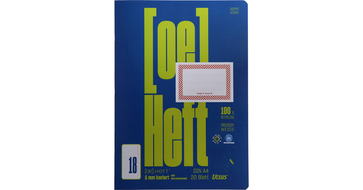 Heft Kariert A4 Nr. 14 20 Blatt