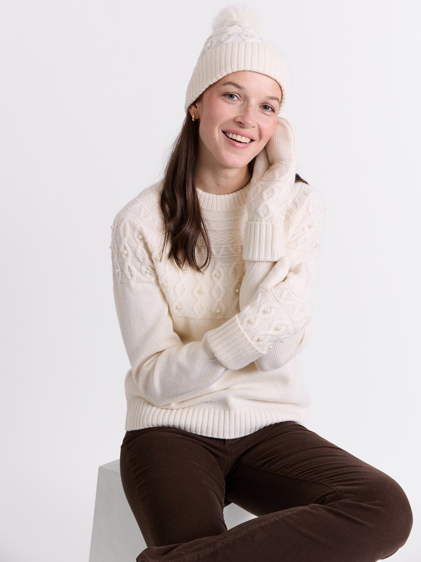 Iselin genser Marshmallow