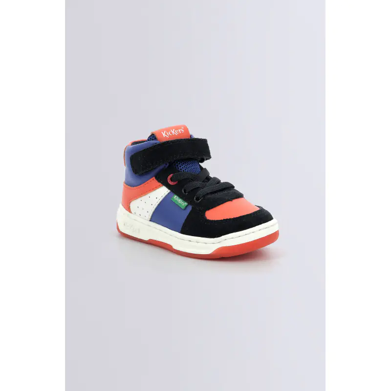 KICKALIEN MARINE BLEU ORANGE SNEAKERS HAUTES Synthétique Garçon