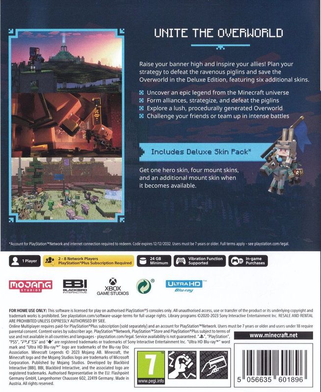 Mojang - Minecraft Legends DELUXE - PlayStation 5 Game