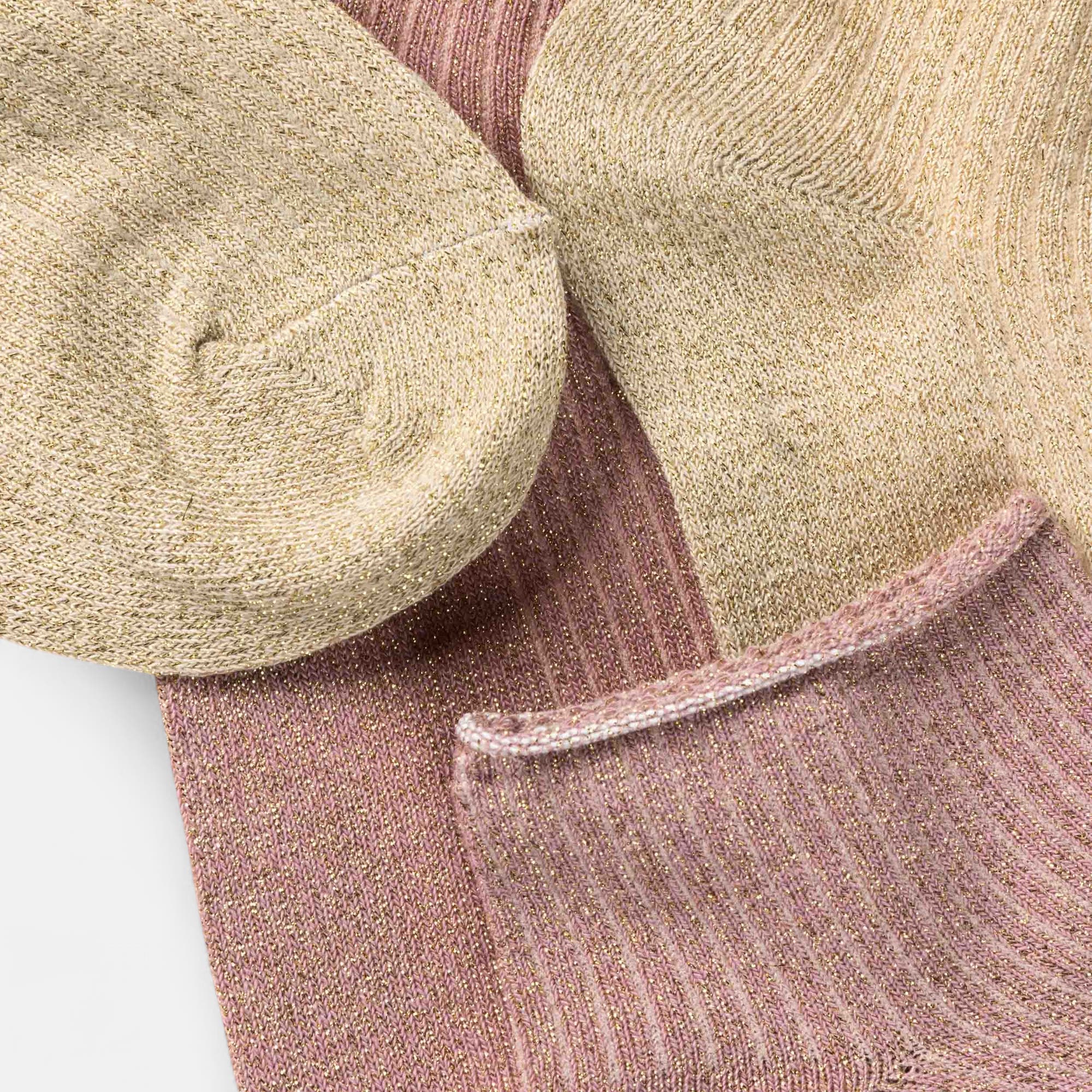 Chaussettes Femme or