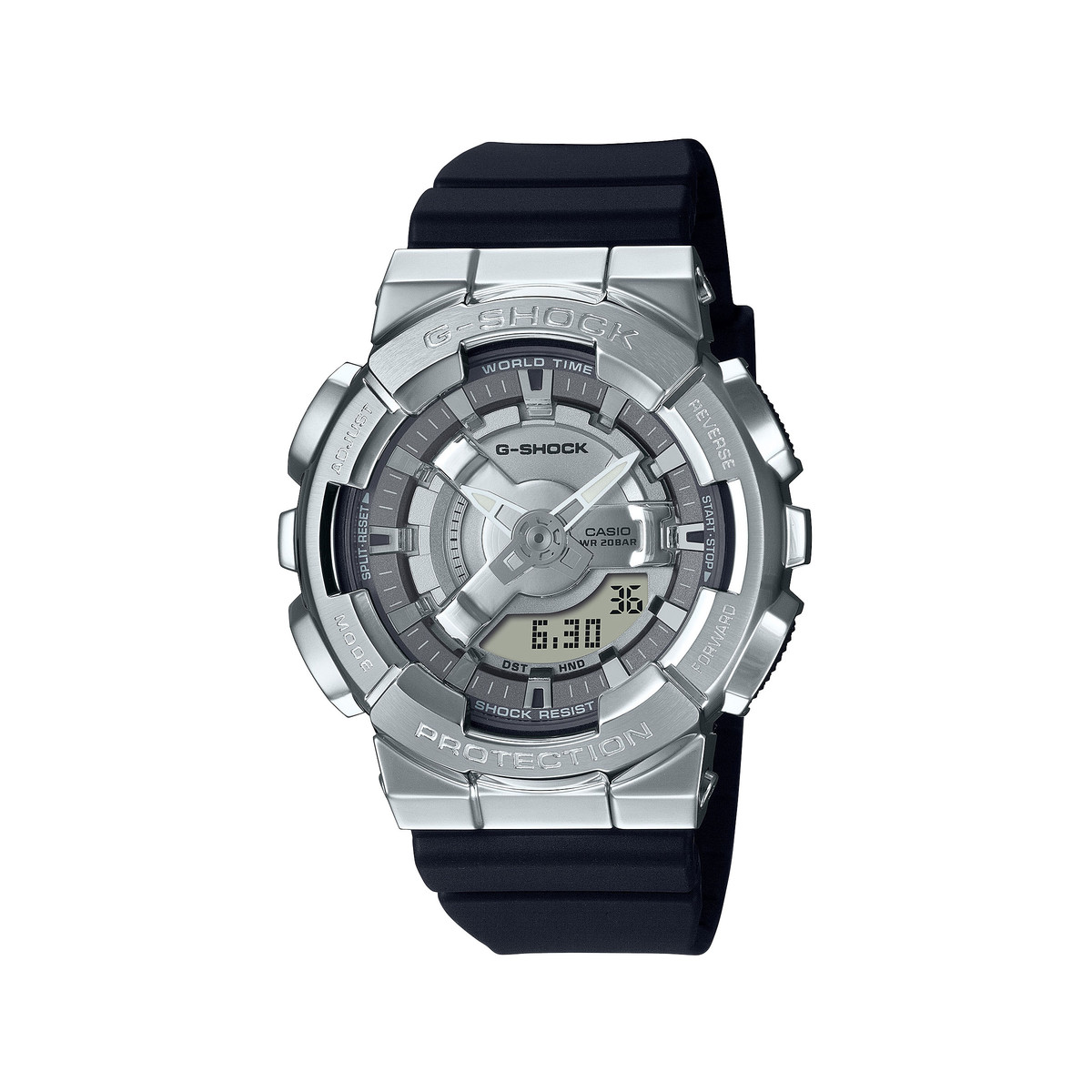 Montre G-SHOCK homme résine gris bracelet résine noire