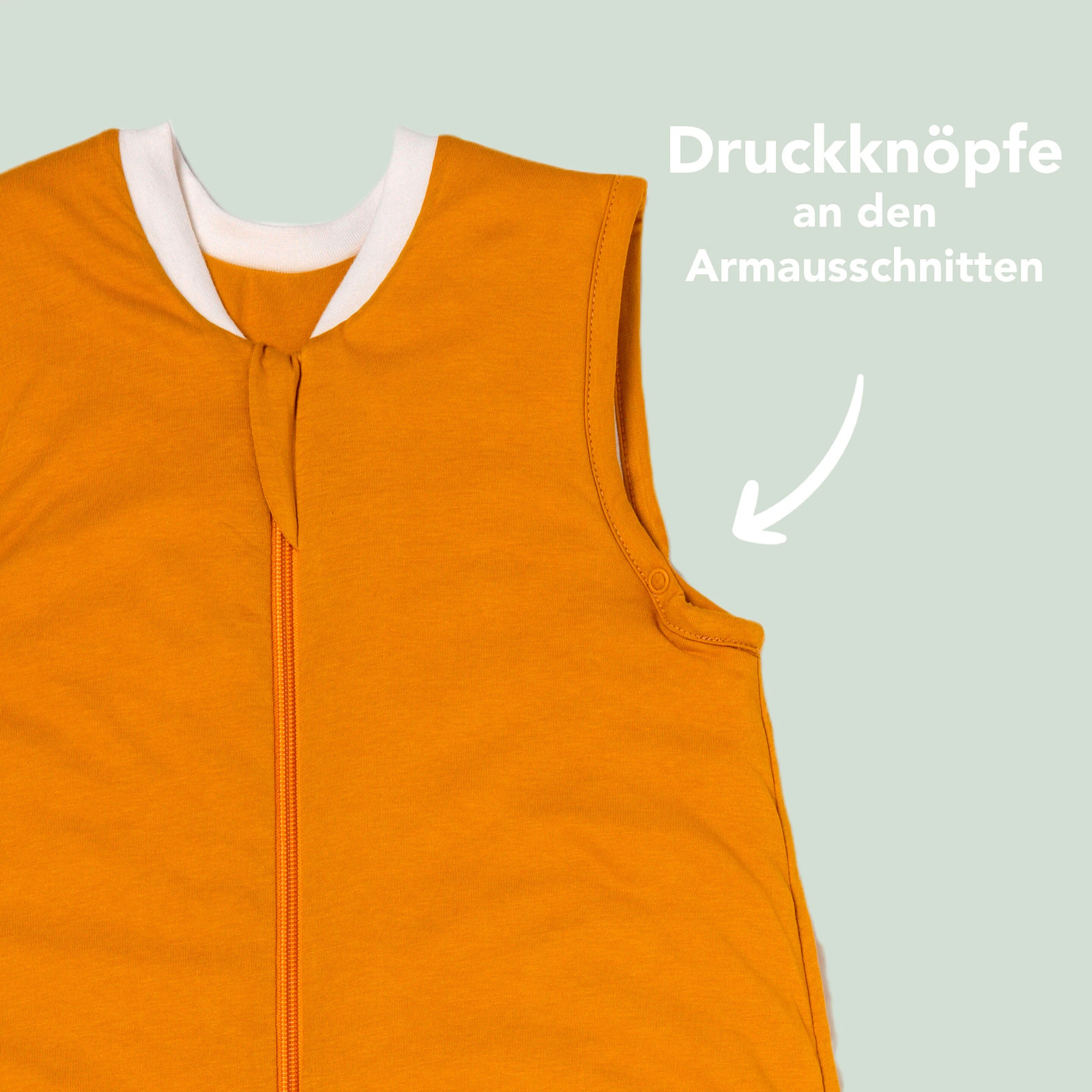 schlummersack Schlafsack ohne Füßen 1.0 Tog Safran