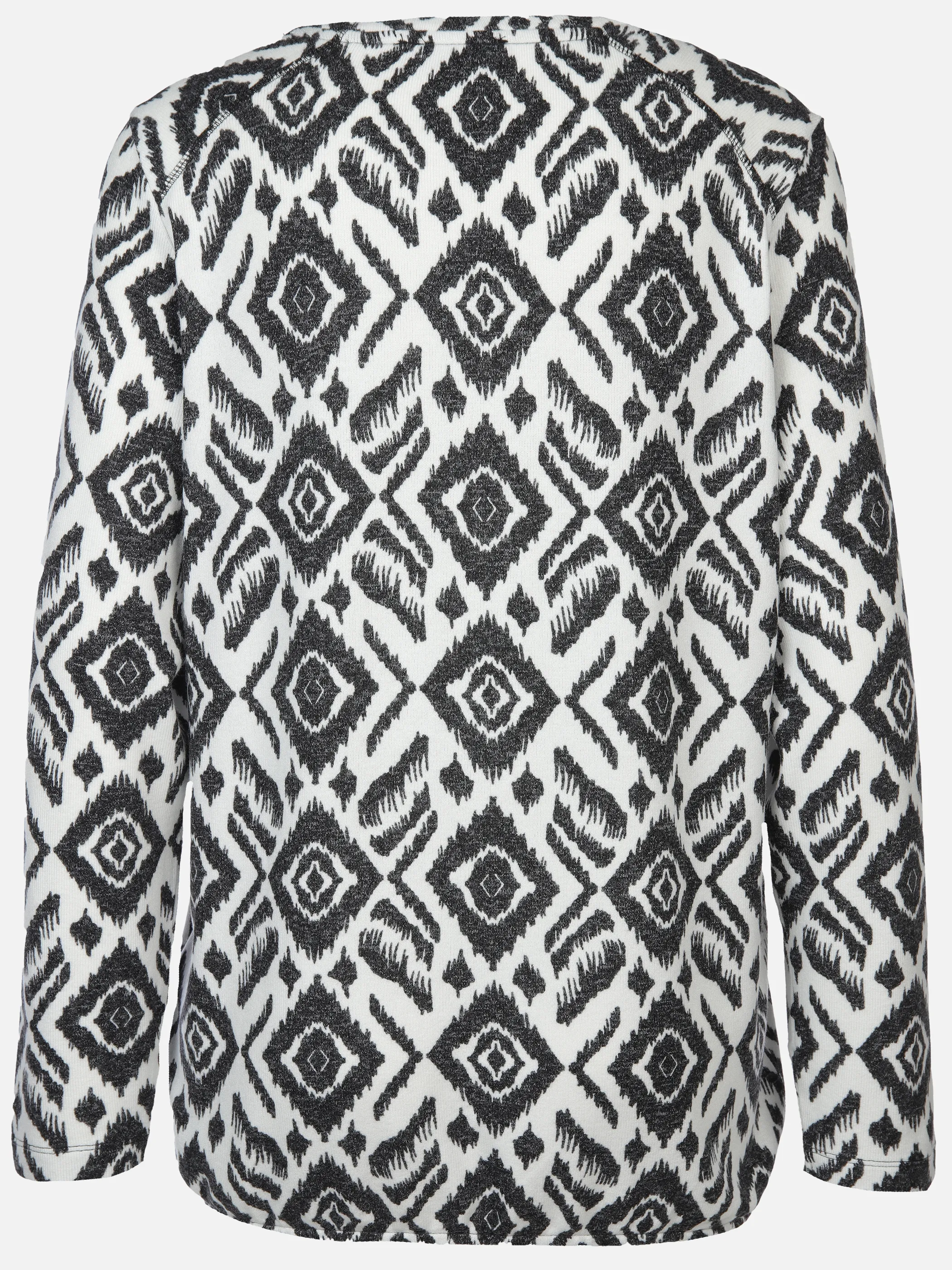 Damen Flauschshirt im abstrakten Dessin