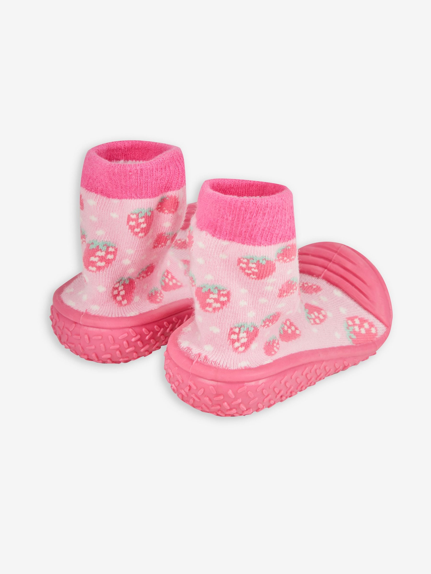 Roze aardbei - JoJo Maman Bébé - Indoor pantoffelsokken voor binnen