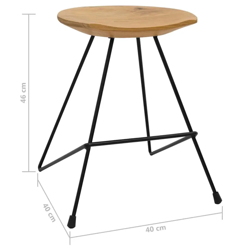 vidaXL - Kruk - Bruin - Hout