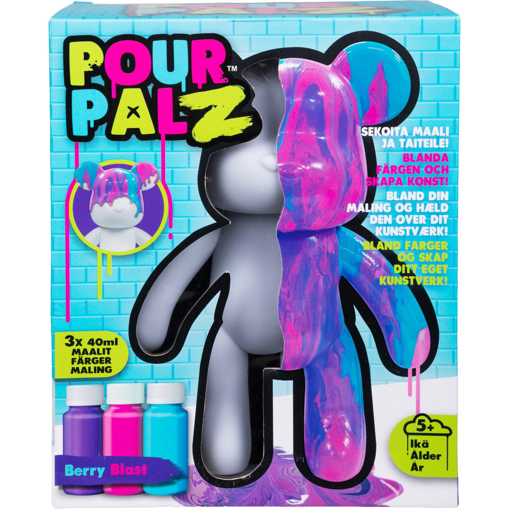 Køb Pour Palz Diy Paint Bear Berry Blast