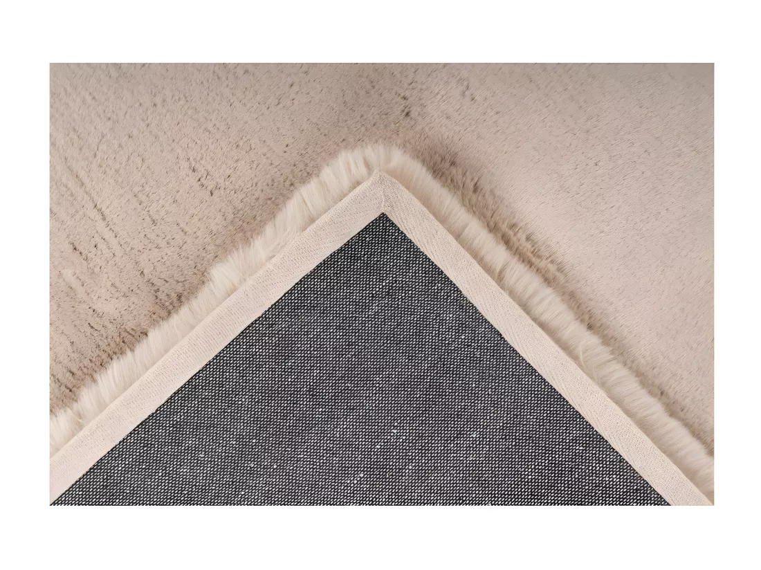 Tapis 230x160cm, design E009Y coloris beige - Confort et élégance pour votre intérieur