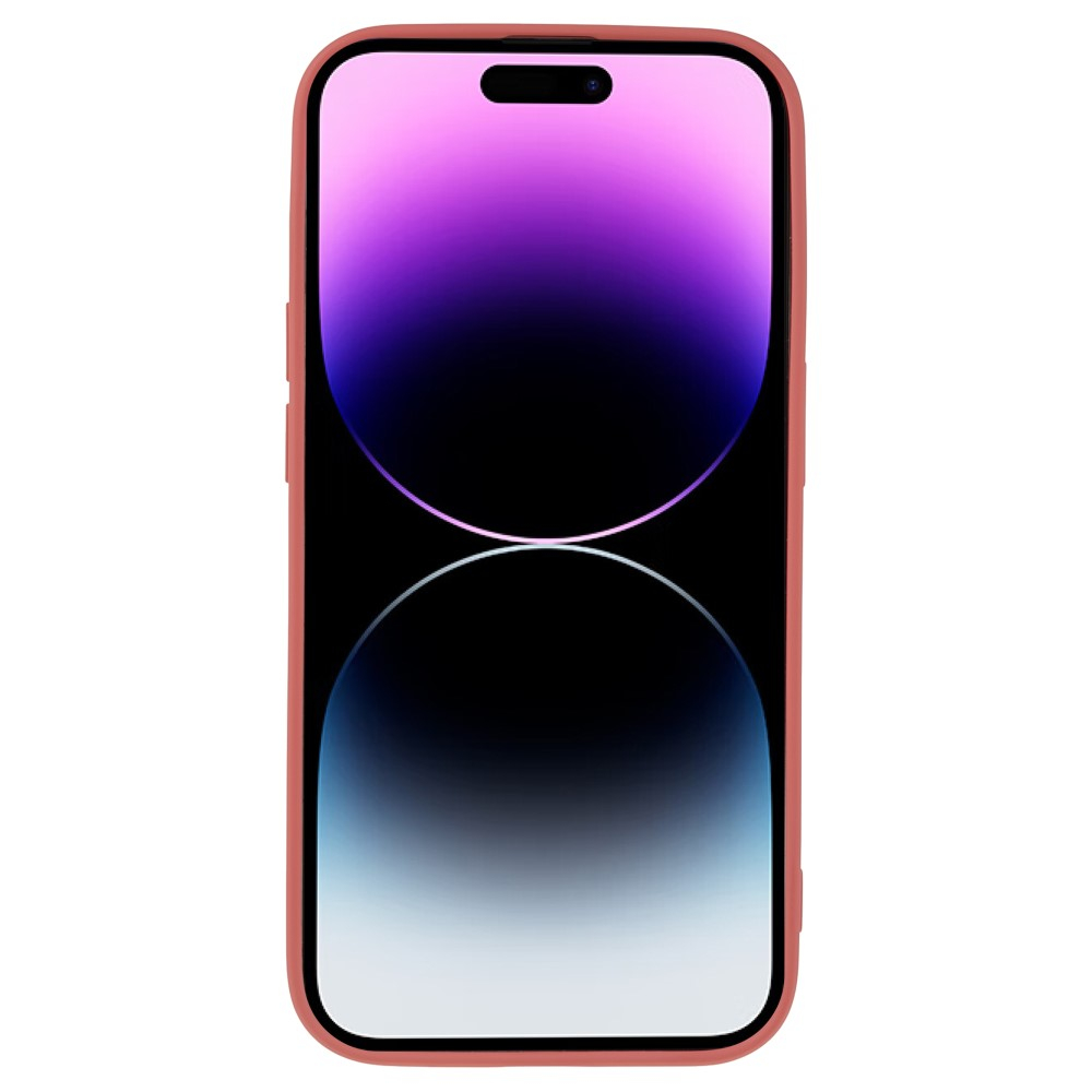 iPhone 14 Pro Gummi Case Hülle mit Kameraschutz - Korall Rot (Matt)