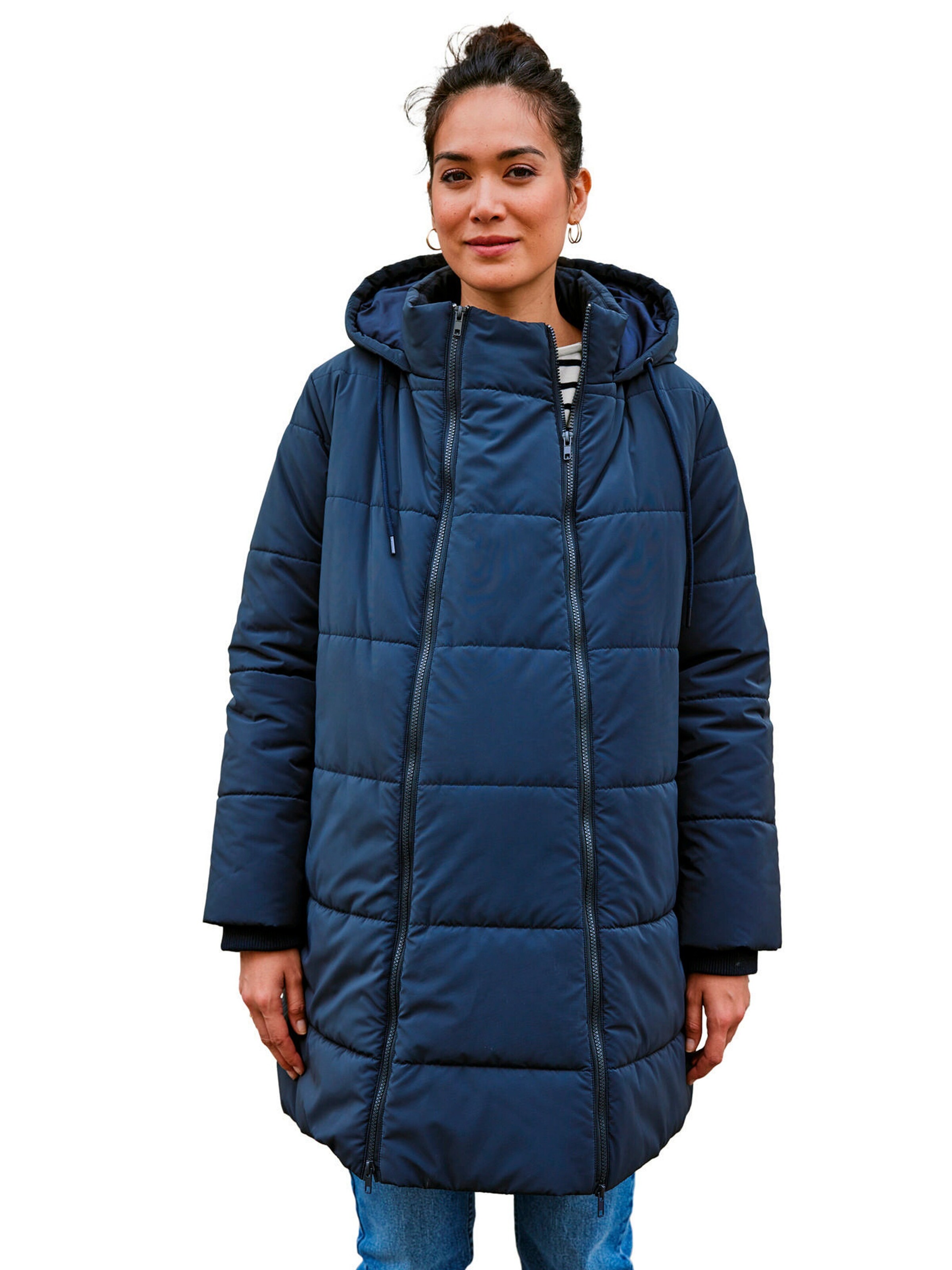 Envie de Fraise Gesteppter 2-in-1-Tragemantel für Schwangerschaft und Stillzeit mit Recycling-Polyester marine