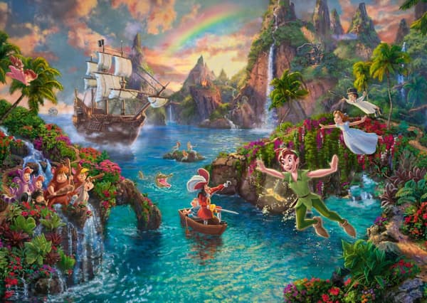Disney Peter Pan Thomas Kinkade Puslespill 1000 brikker Schmidt