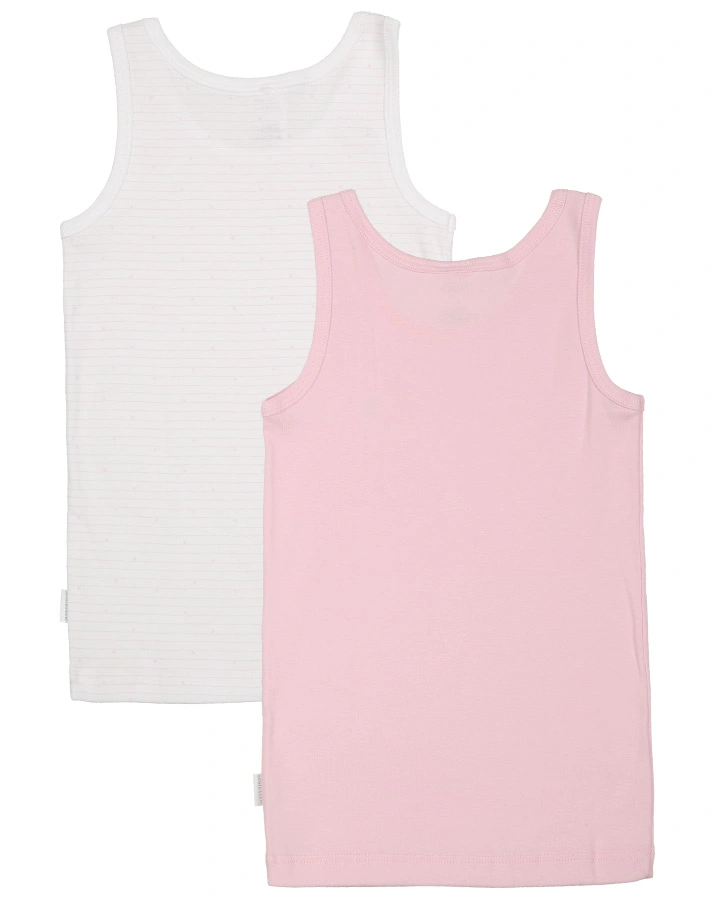 Unterhemd CLASSICS – PFERD 2er Pack in rosa/weiß