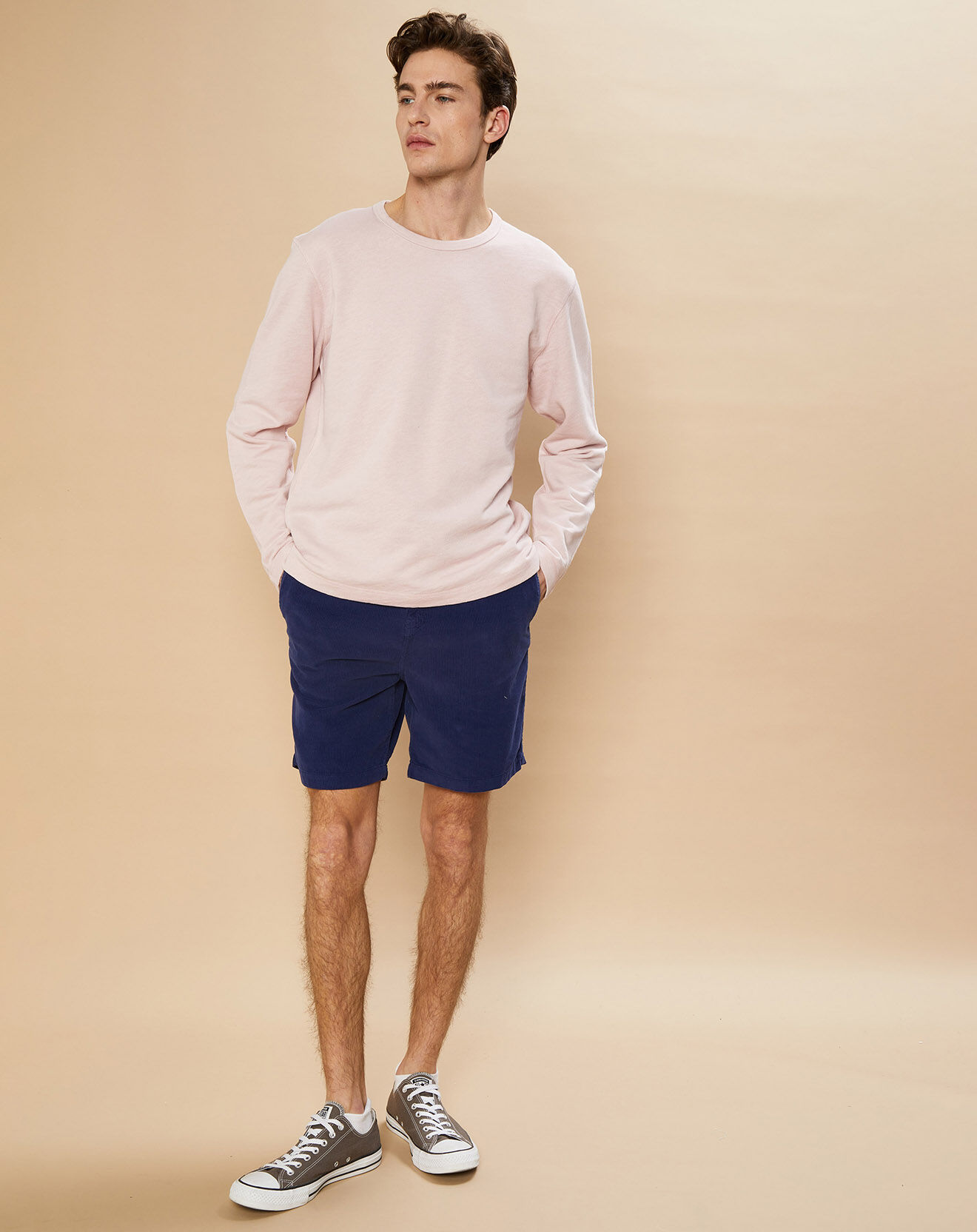 Hartford Sweat Light Crew faded rose