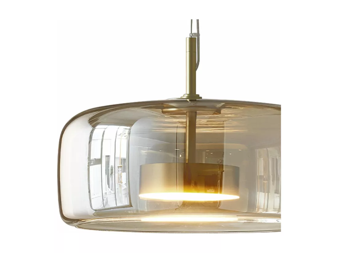 Lustre arturesthome, e27 éclairage de plafond en verre, or , retro lampe de plafond pour salon cuisine chambre, d38cm x h17cm