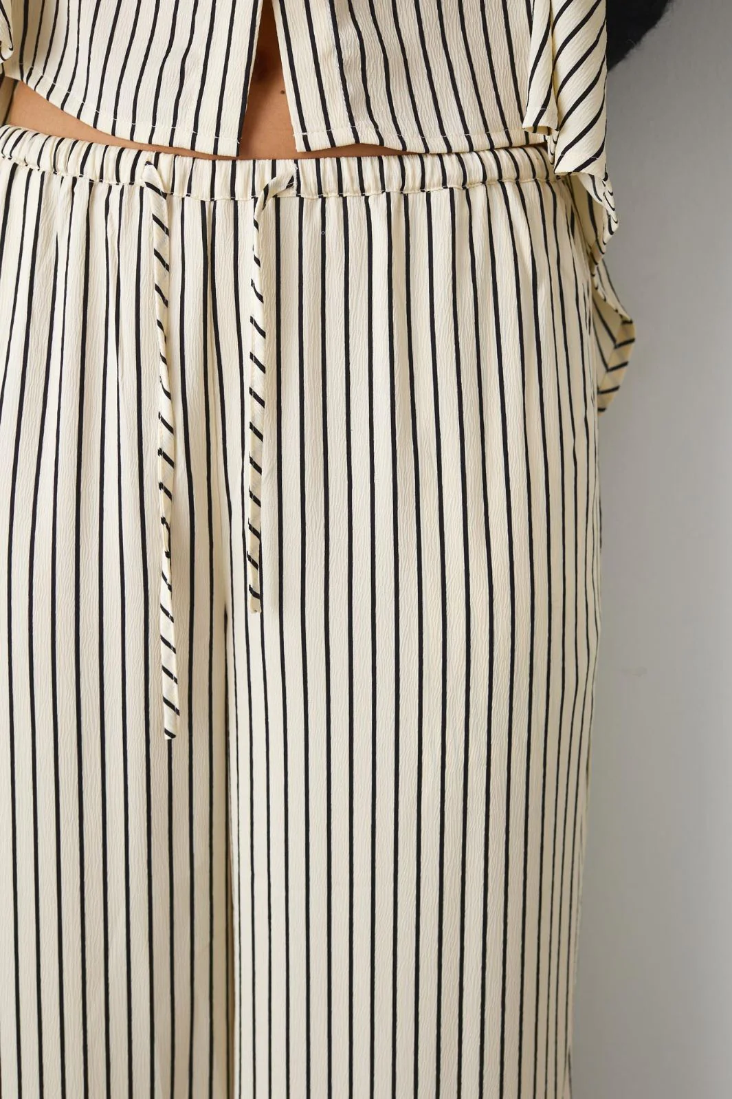 Noella Samira Pants 1025 taya creme stripe