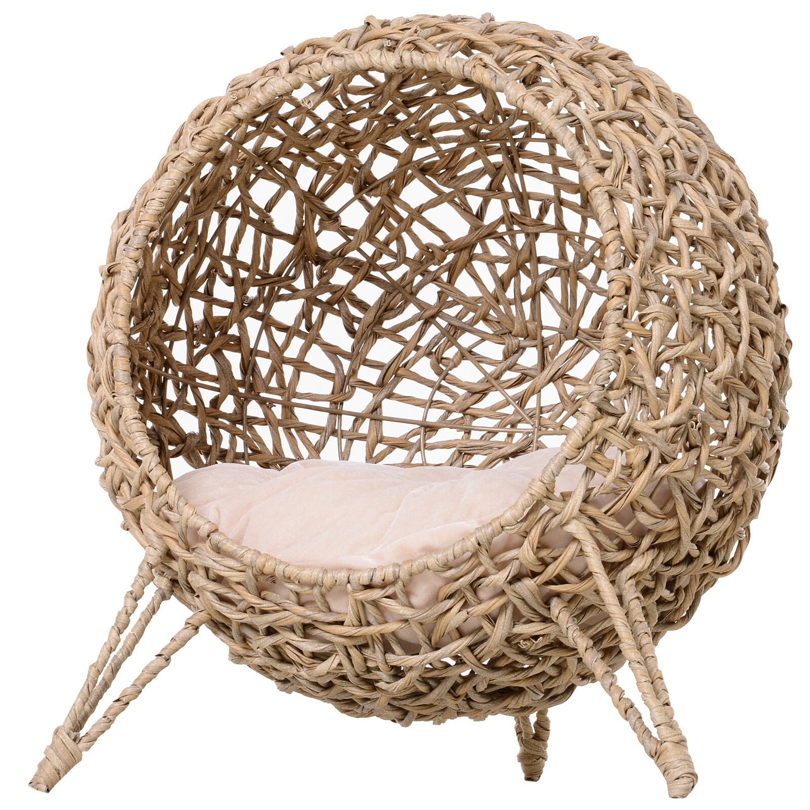 PawHut Katzenkorb mit Kissen 52 x 58 cm (ØxH)