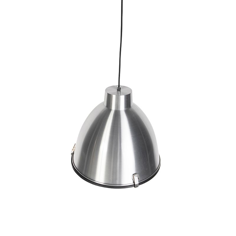 Industriële hanglamp aluminium 38 cm dimbaar - Anteros