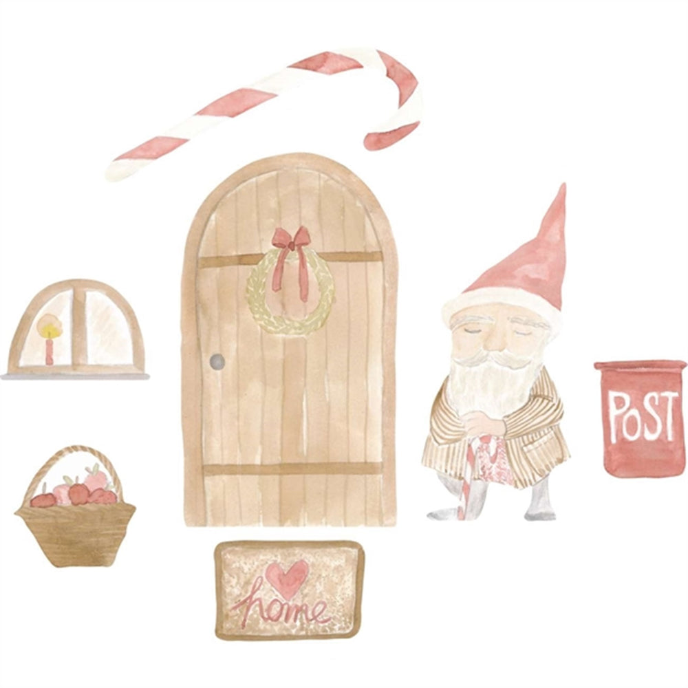 Wallstickers Elfs Hjem Hvid/Rød - That's Mine → Luksusbaby.dk