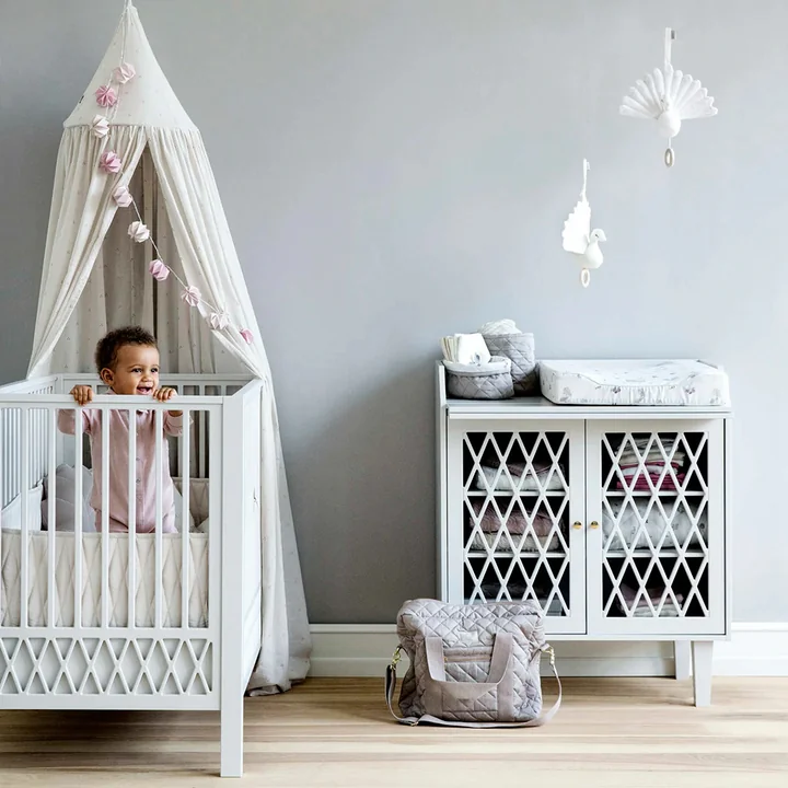 Cam Cam Copenhagen - Harlequin Babybett, 60 x 120 cm, sand