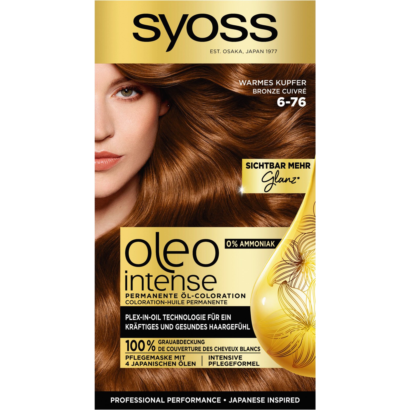 Syoss Oleo Intense Permanente Öl-Coloration Warmes Kupfer 6-76