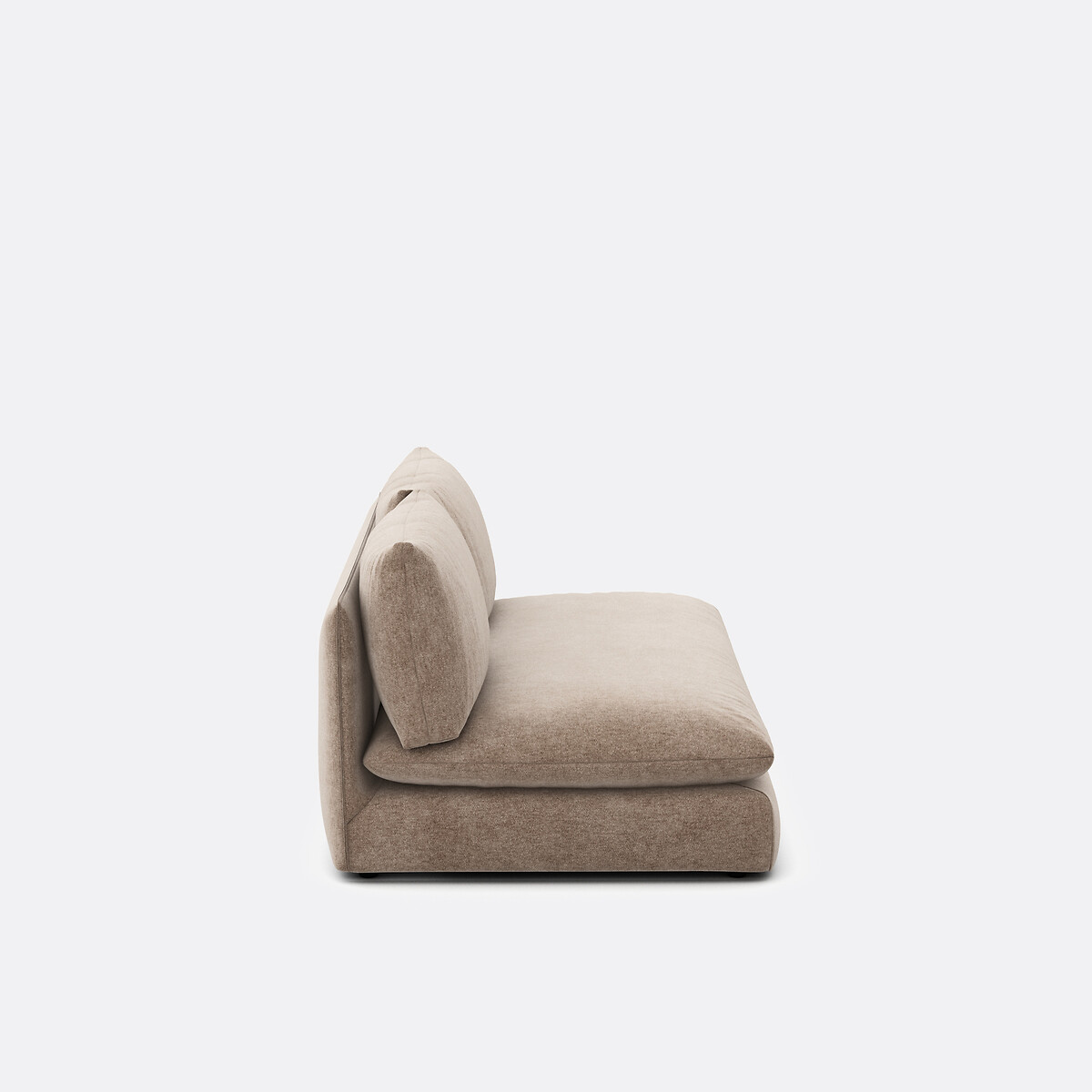 LA REDOUTE INTERIEURS<br>Sofá modular de 2 lugares. poliéster manchado, Malo