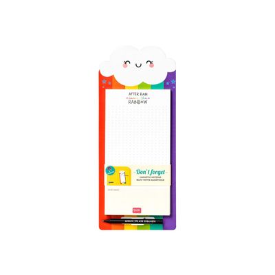 Legami Don't Forget - Bloc-notes magnétique - 11 x 28 cm - 60 feuilles - rainbow