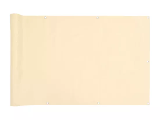 écran d'intimité de balcon crème 800x120 cm PVC