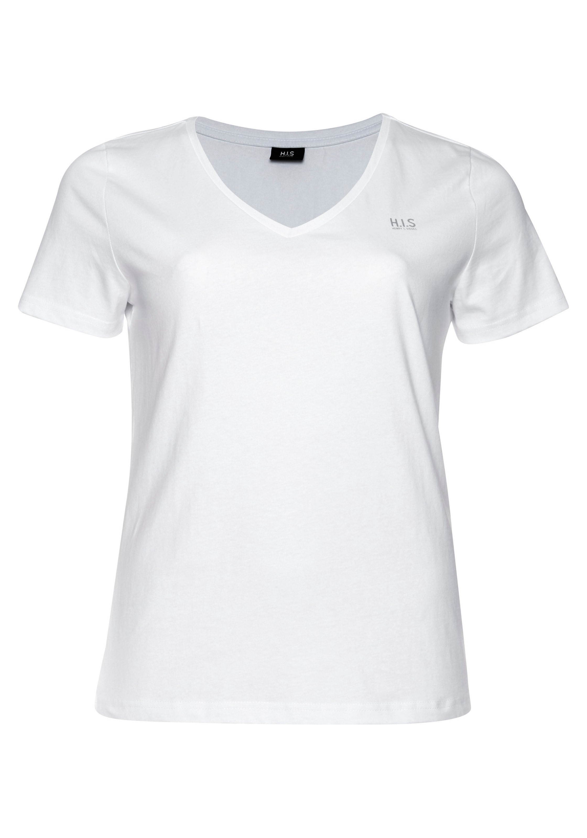 H.I.S T-Shirt »Essential-Basics«, 3er-Packer Spar-Set, figurumspielender Schnitt,  aus Baumwolle