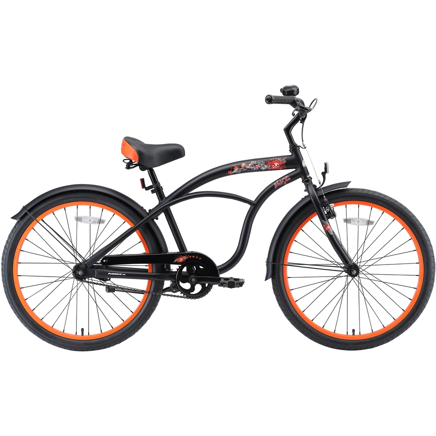Bikestar Kinderrad 24 Zoll Cruiser schwarz