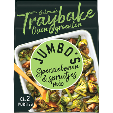 Jumbo's Traybake Sperziebonen & Spruitjes Mix 450 g
