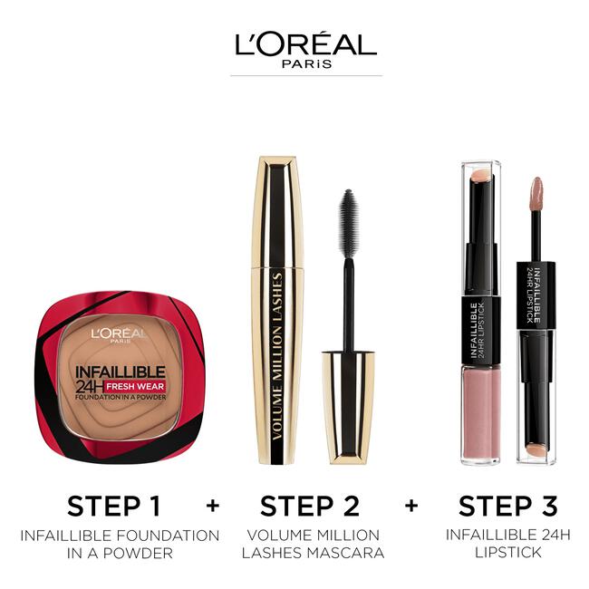 L'Oréal Paris Infaillible 24H Fresh Wear Foundation in a Powder 120 Vanille