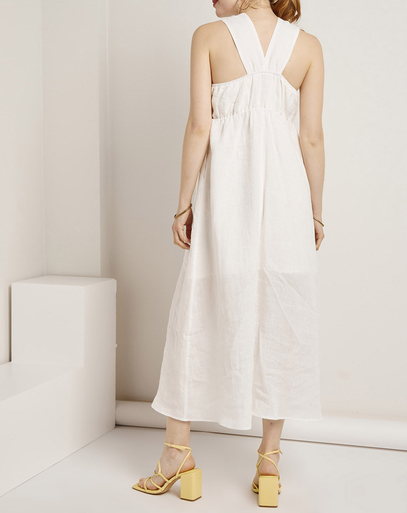 See u Soon Robe 100% Lin Louna blanche