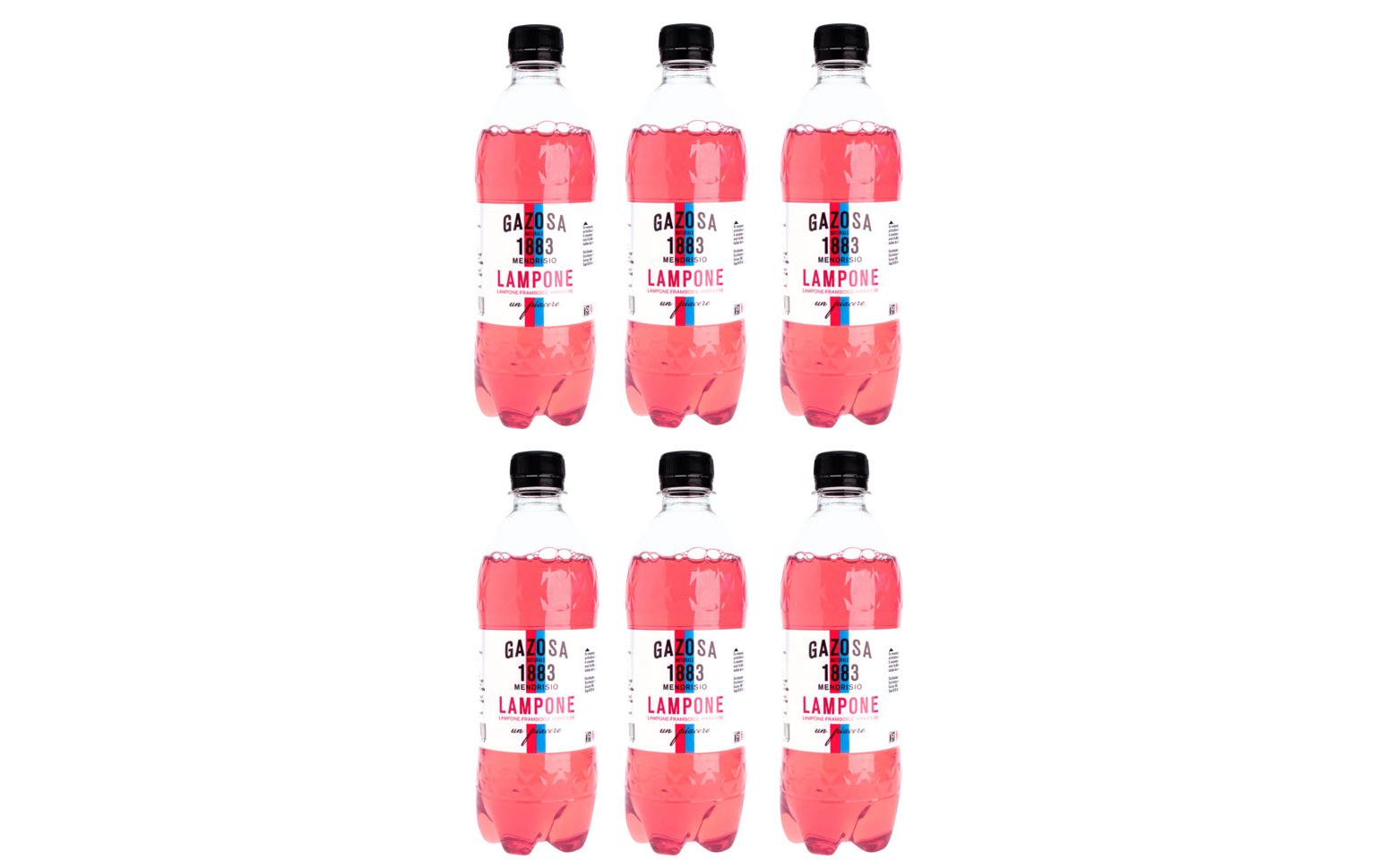 Soft-Drinks Lampone Himbeere 6 x 0.5 lPrickelndes Erfrischungsgetränk mit Himbeeraroma