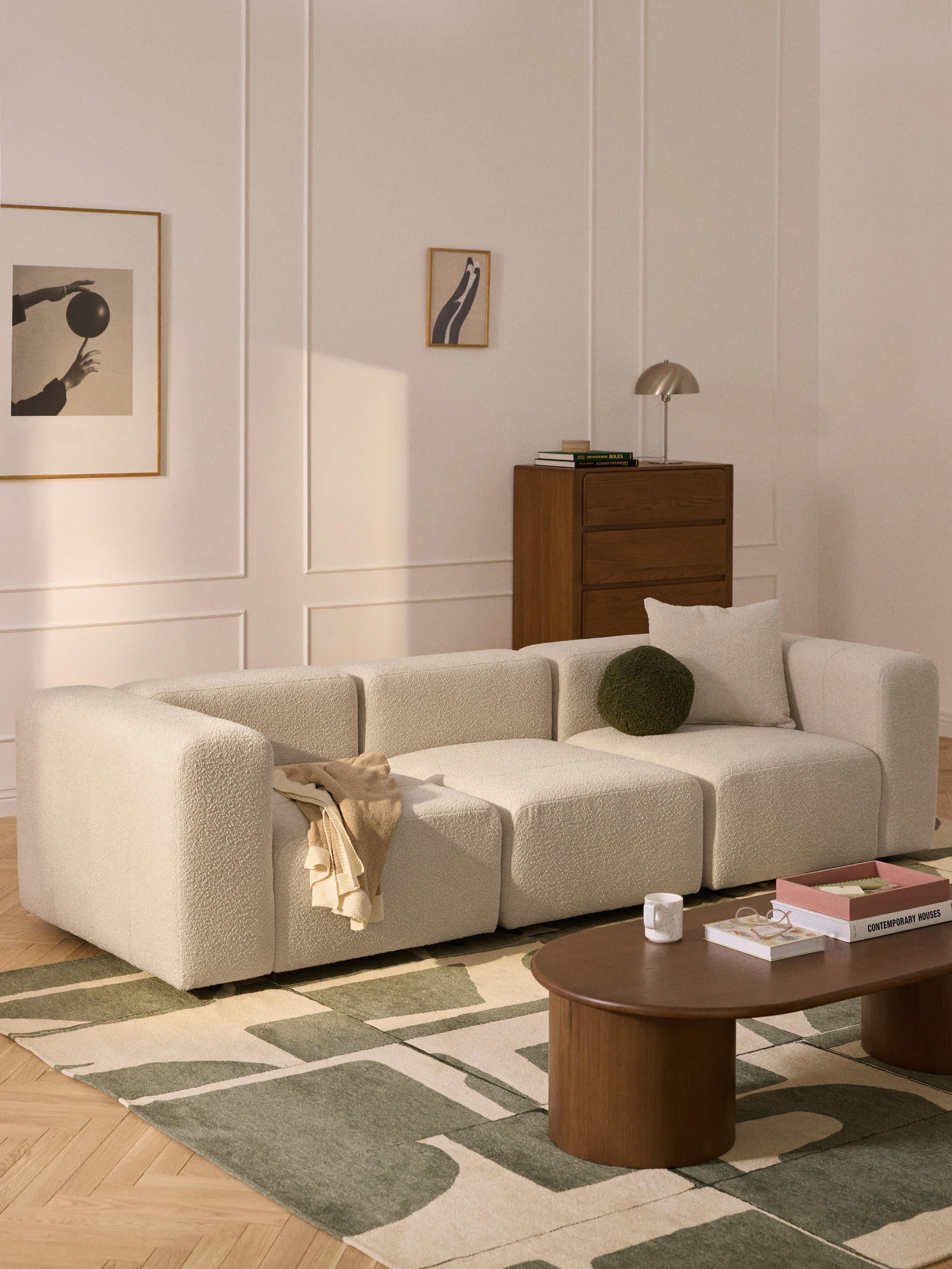 Modulaire bouclé bank Lena (4-zits)
